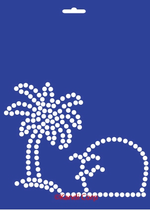 Crystal Style Summer Beach Stencil